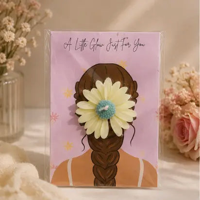 Scented Daisy Flower with Postcard