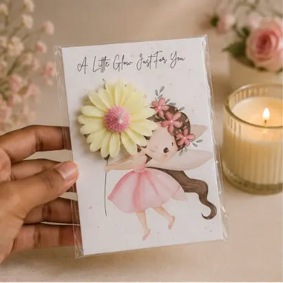 Scented Daisy Flower with Postcard