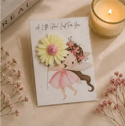 Scented Daisy Flower with Postcard