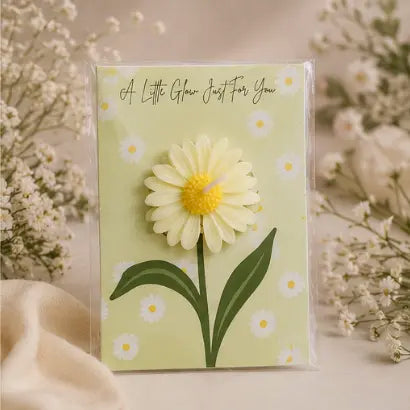 Scented Daisy Flower with Postcard