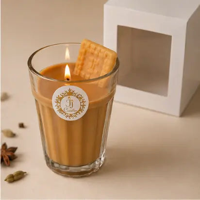 Scented Chai-Biscuit Candle