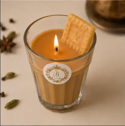 Scented Chai-Biscuit Candle
